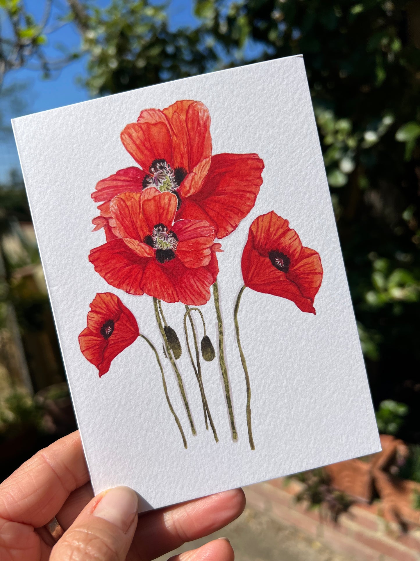 Floral Watercolour Cards - SET A