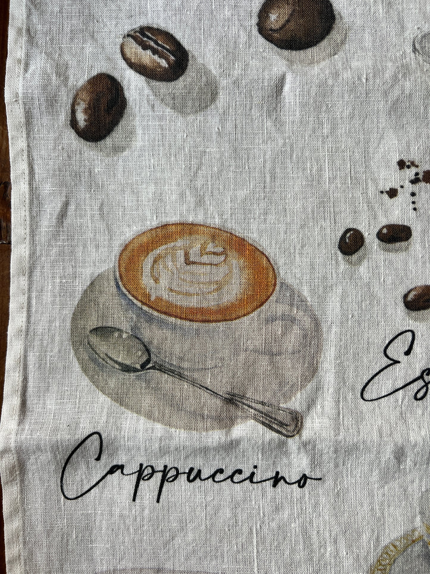 100% Linen ITalian Coffee Tea-Towel