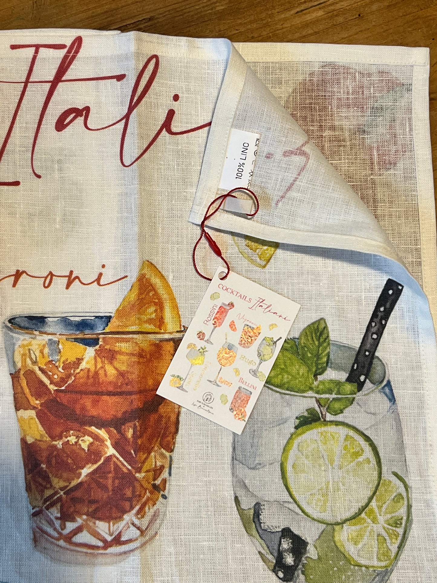 Italian Cocktails - 100% Linen