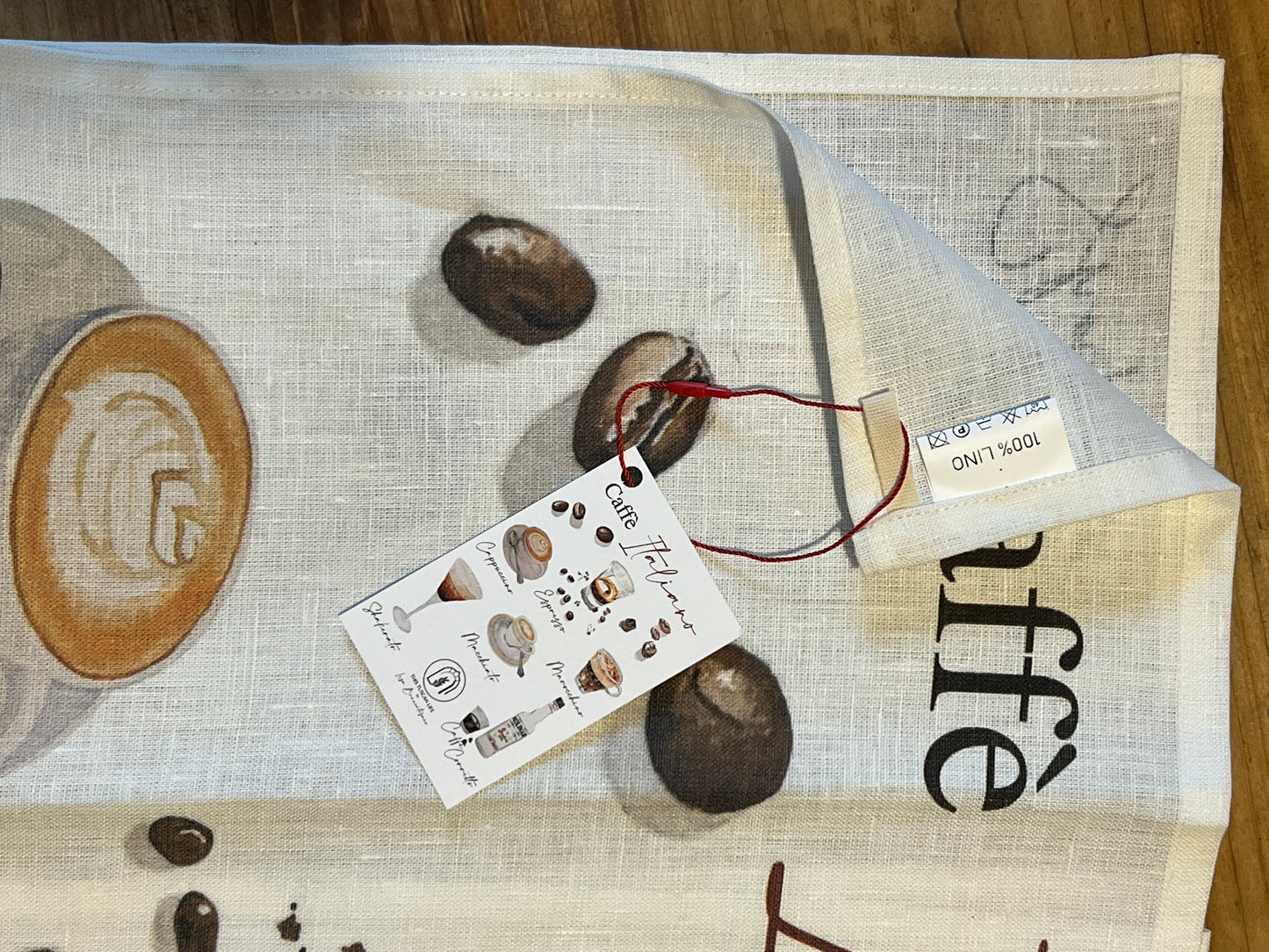 100% Linen ITalian Coffee Tea-Towel