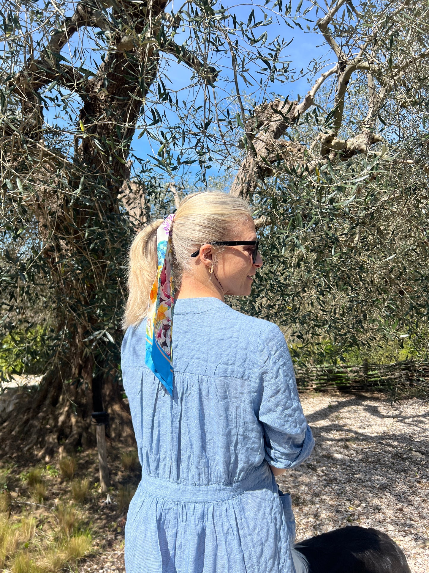 Spring Blooms Silk Bandeau