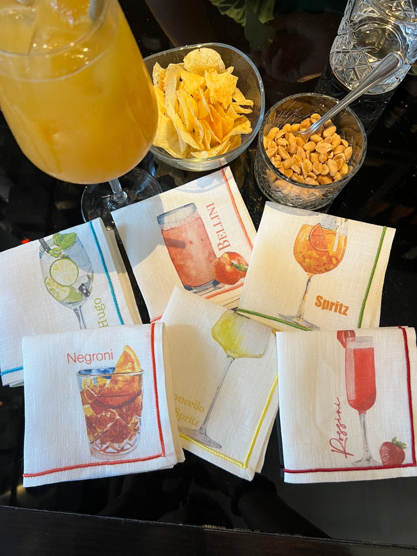 Italian Cocktail Napkins - 100% Linen