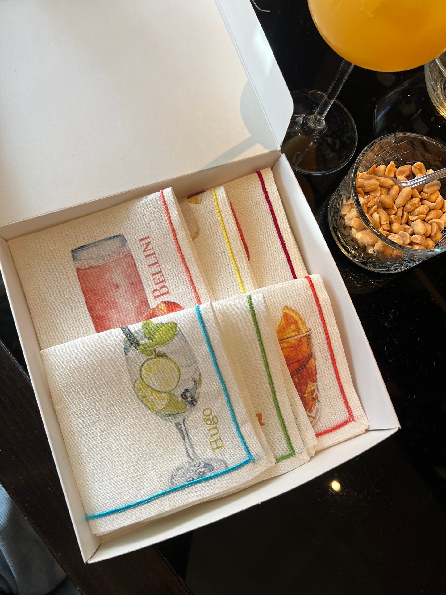 Italian Cocktail Napkins - 100% Linen