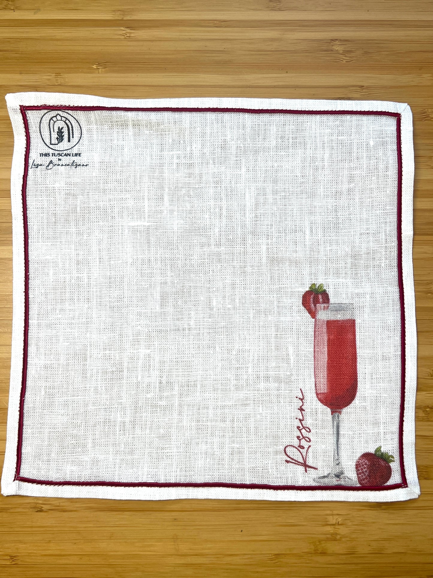 Italian Cocktail Napkins - 100% Linen
