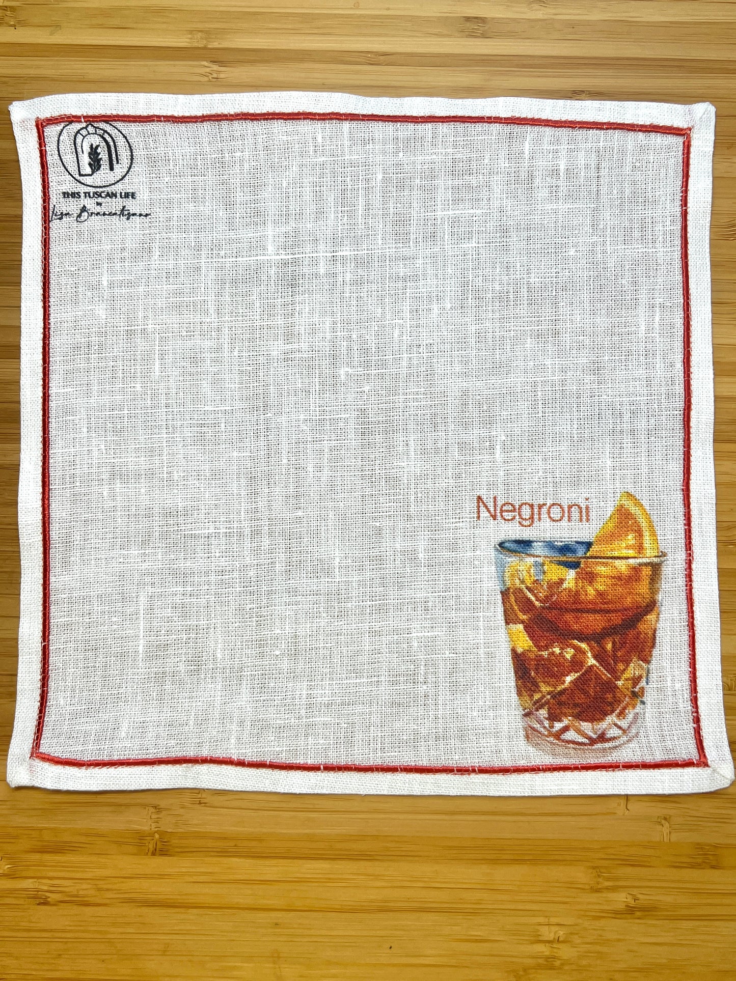 Italian Cocktail Napkins - 100% Linen