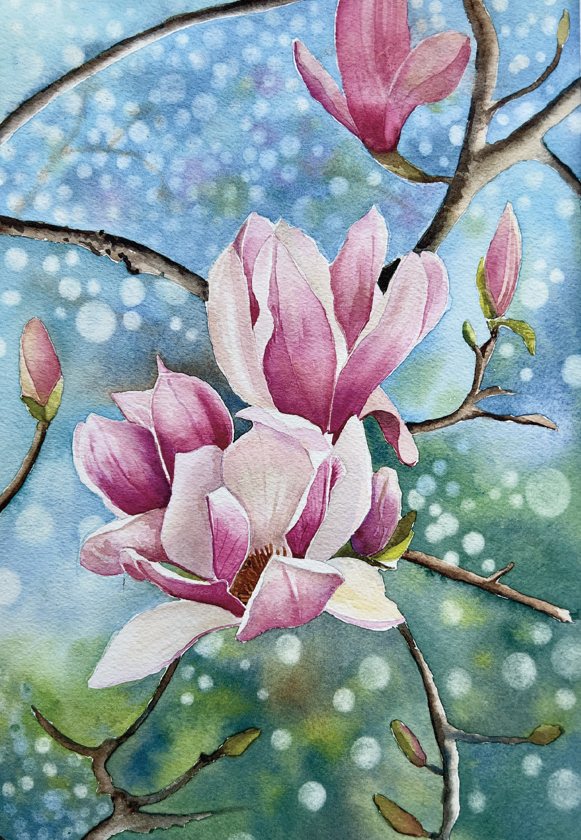 Floral Watercolour Cards - SET A