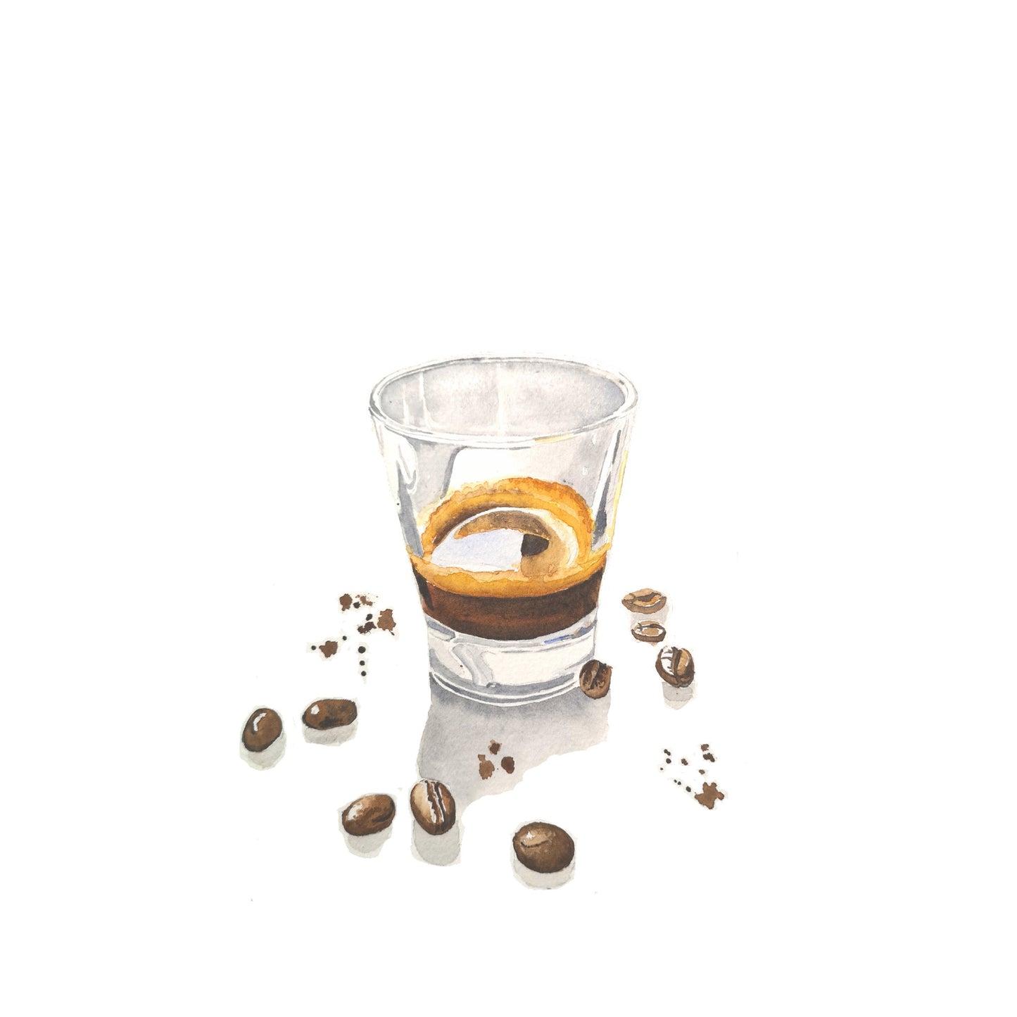 Large Espresso Coffee Print