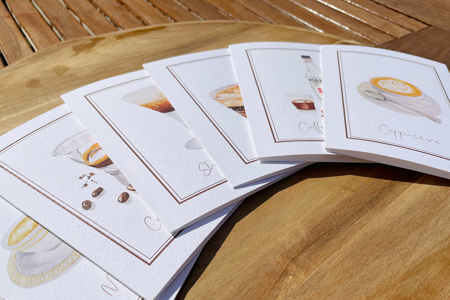Coffee Watercolour Cards