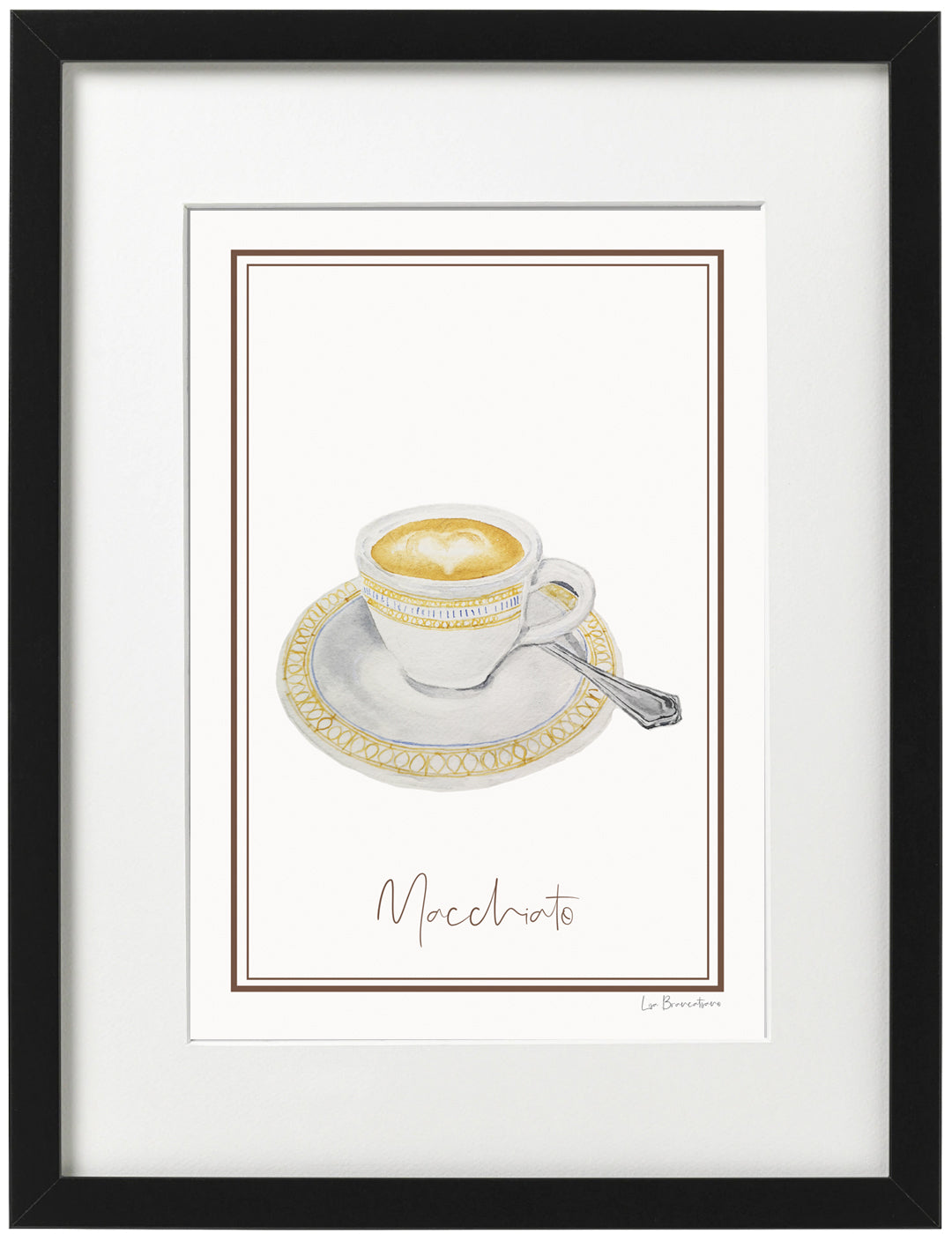 A5 Coffee Watercolour Prints