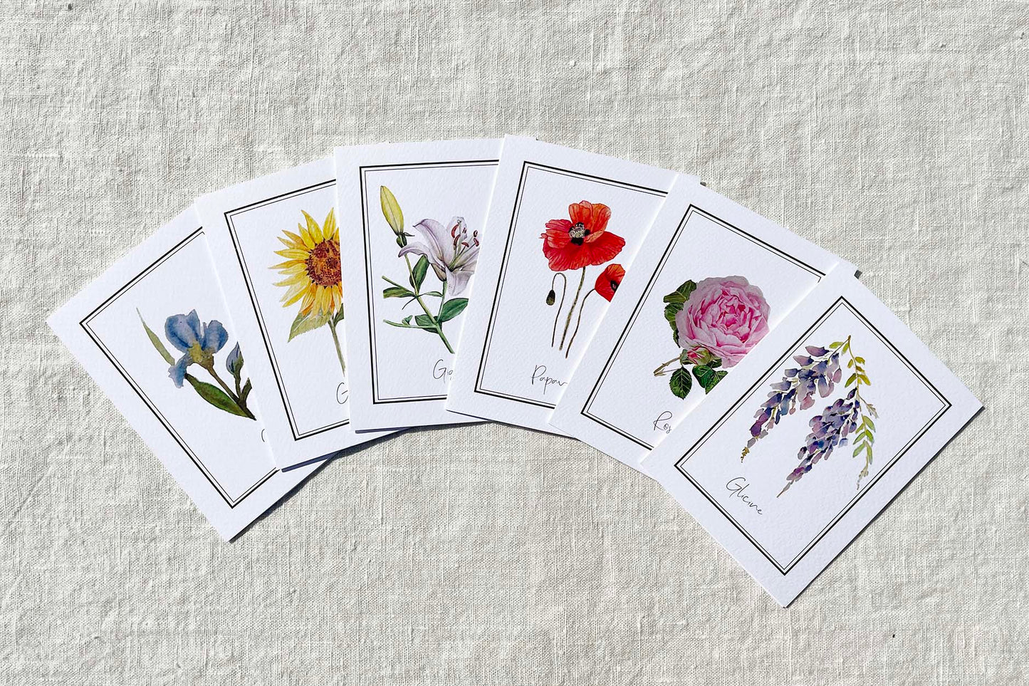 A5 Floral Watercolour Prints