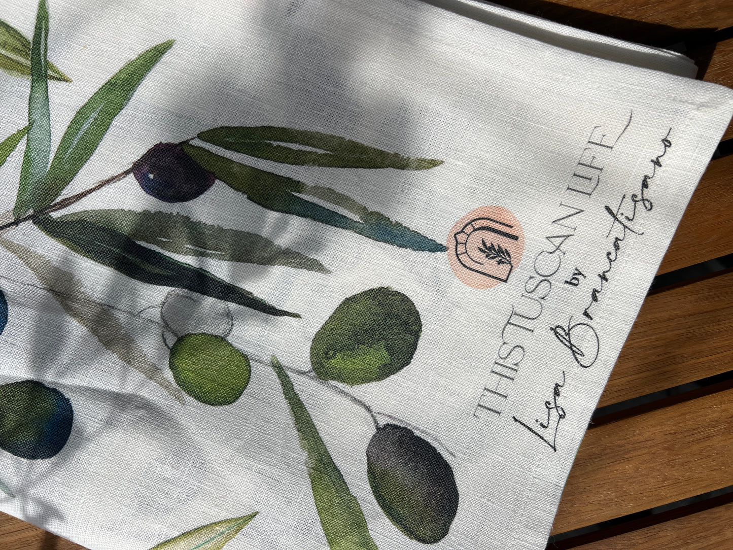 Olives Table Runner - Long - 50cm x 300cm