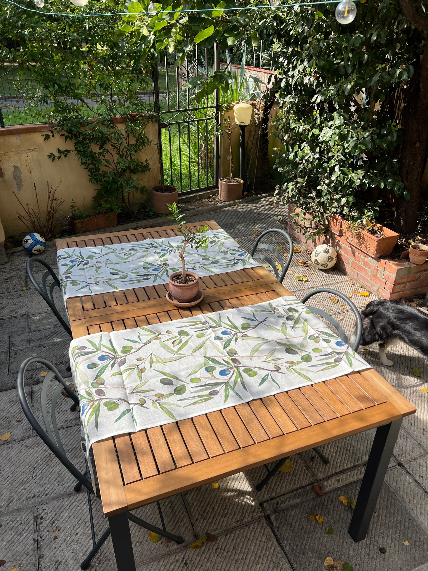 Olives Table Runner - Short 50cm x 150cm