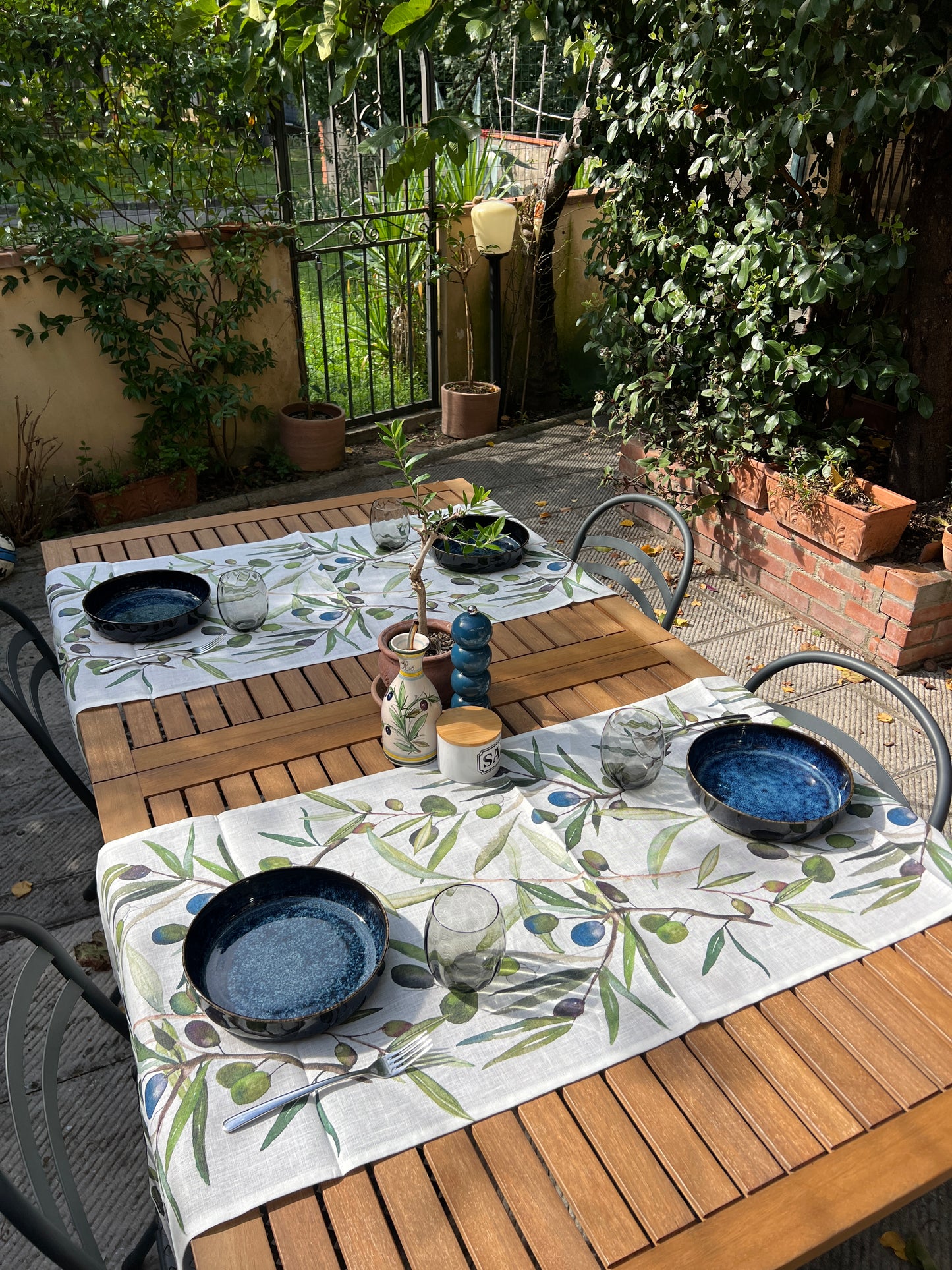 Olives Table Runner - Short 50cm x 150cm