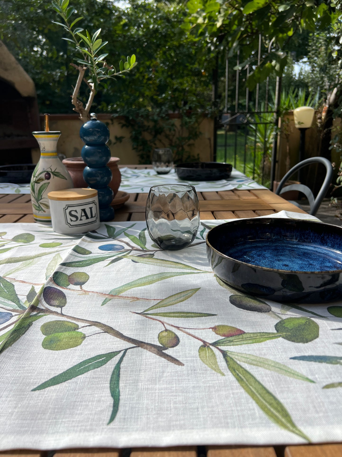 Olives Table Runner - Short 50cm x 150cm