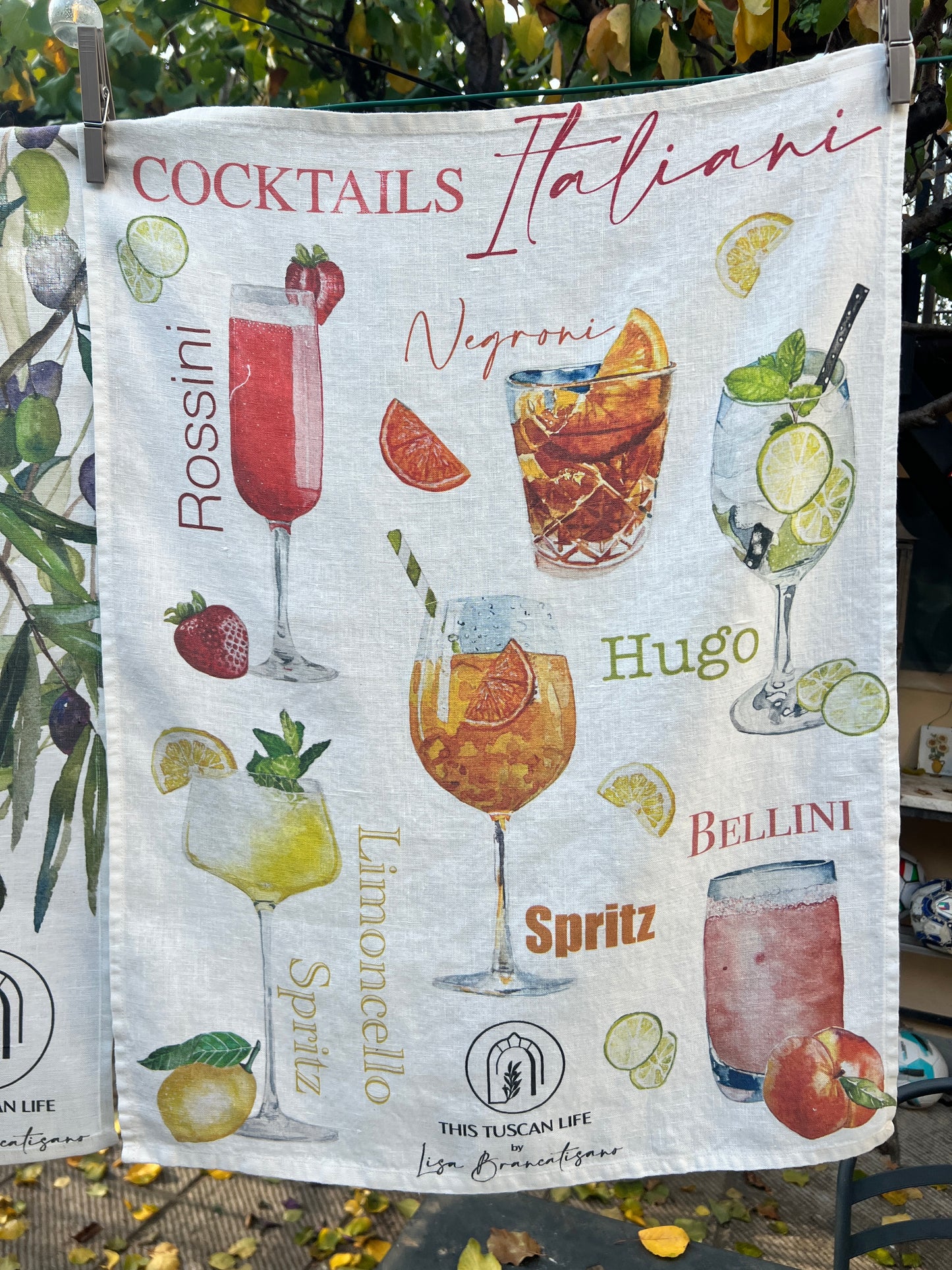 Italian Cocktails - 100% Linen