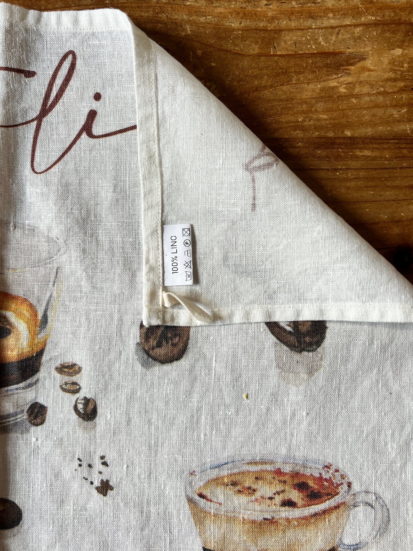 100% Linen ITalian Coffee Tea-Towel