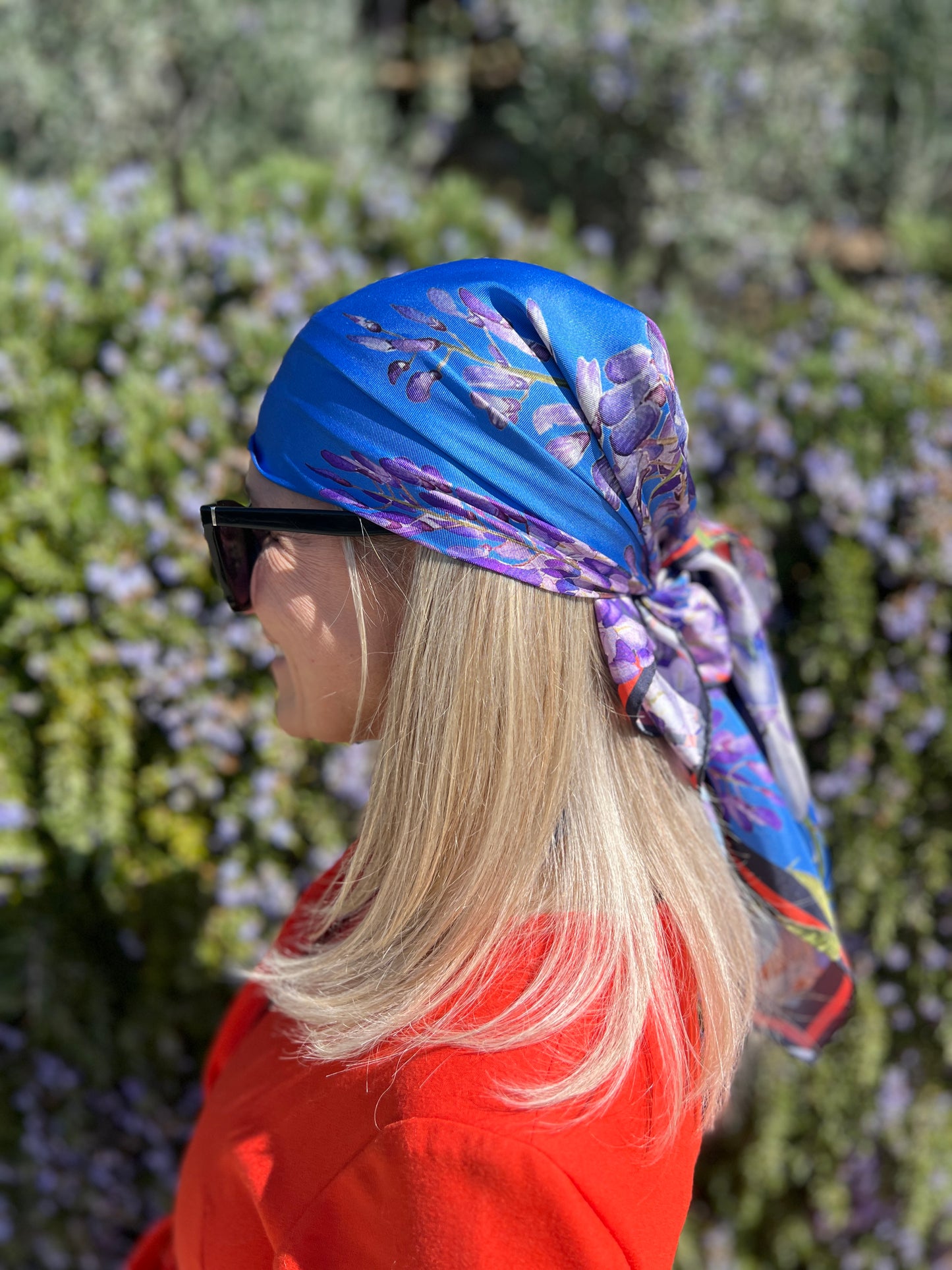 Wisteria in Florence Silk Scarf / Foulard - 90cm x 90cm