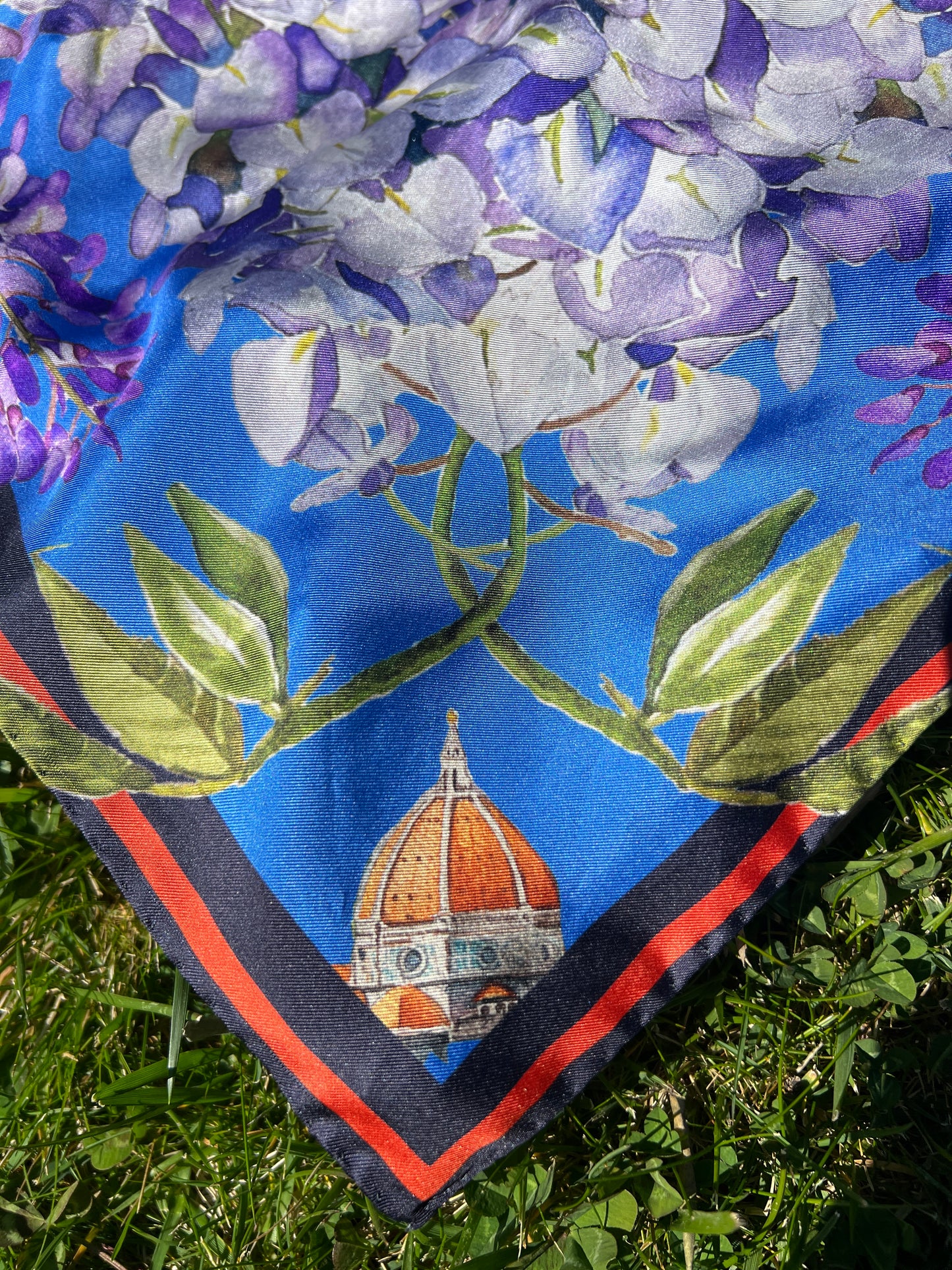 Wisteria in Florence Silk Scarf / Foulard - 90cm x 90cm