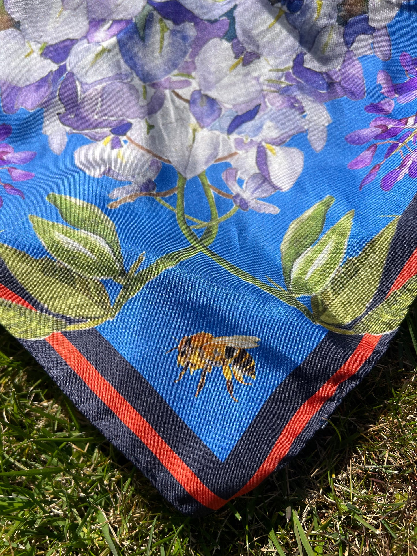 Wisteria in Florence Silk Scarf / Foulard - 90cm x 90cm