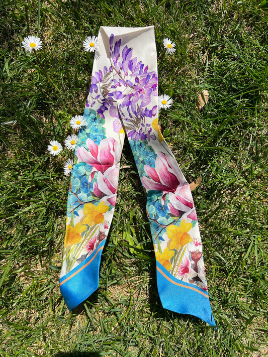Spring Blooms Silk Bandeau
