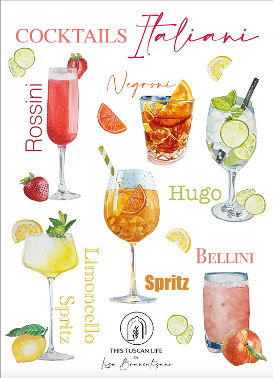 Italian Cocktails - 100% Linen