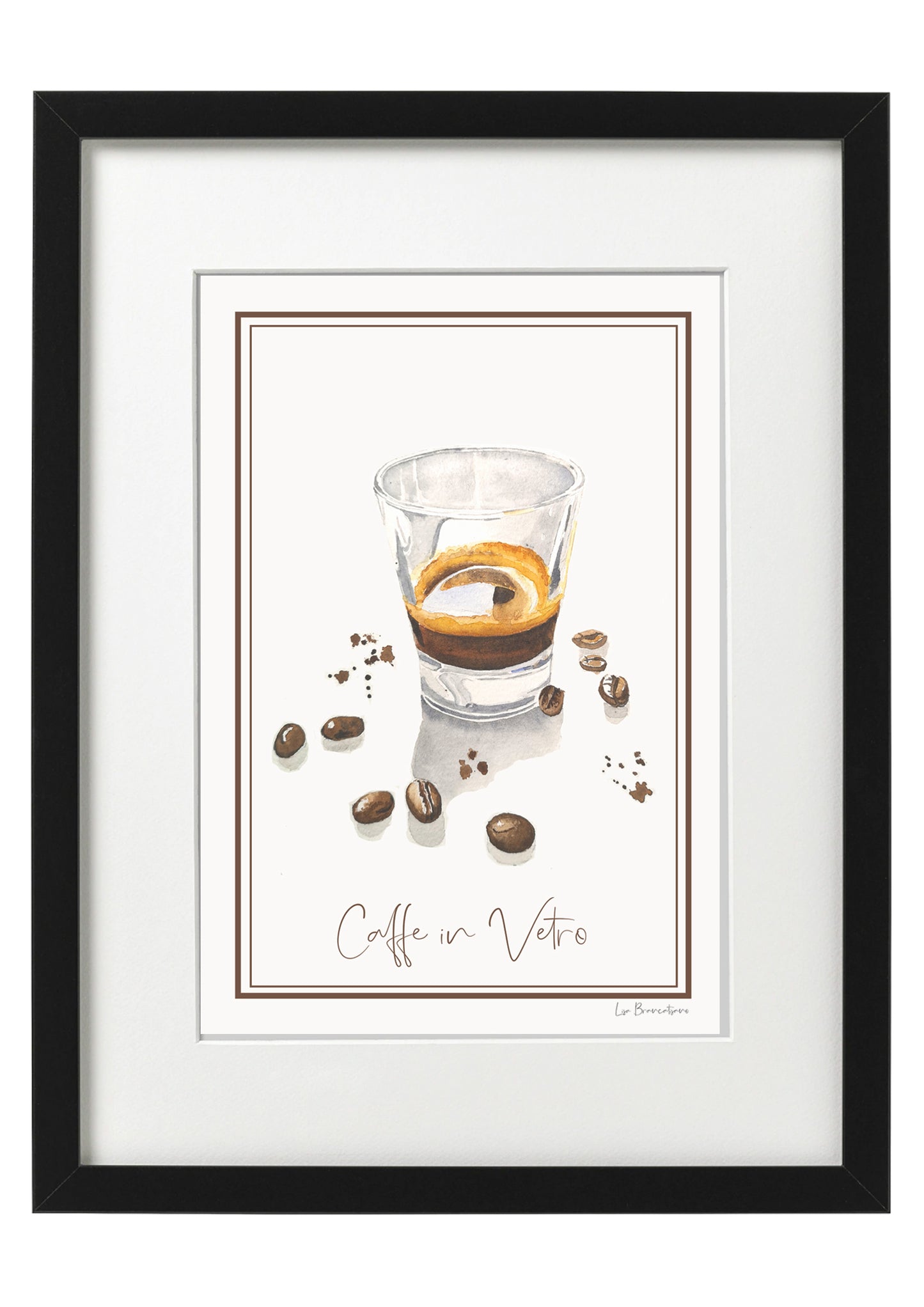A5 Coffee Watercolour Prints