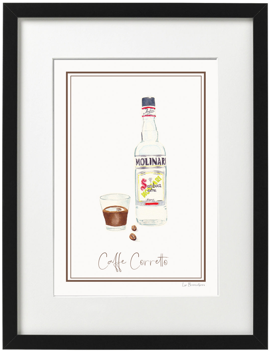 A5 Coffee Watercolour Prints