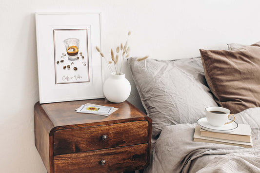 A5 Coffee Watercolour Prints